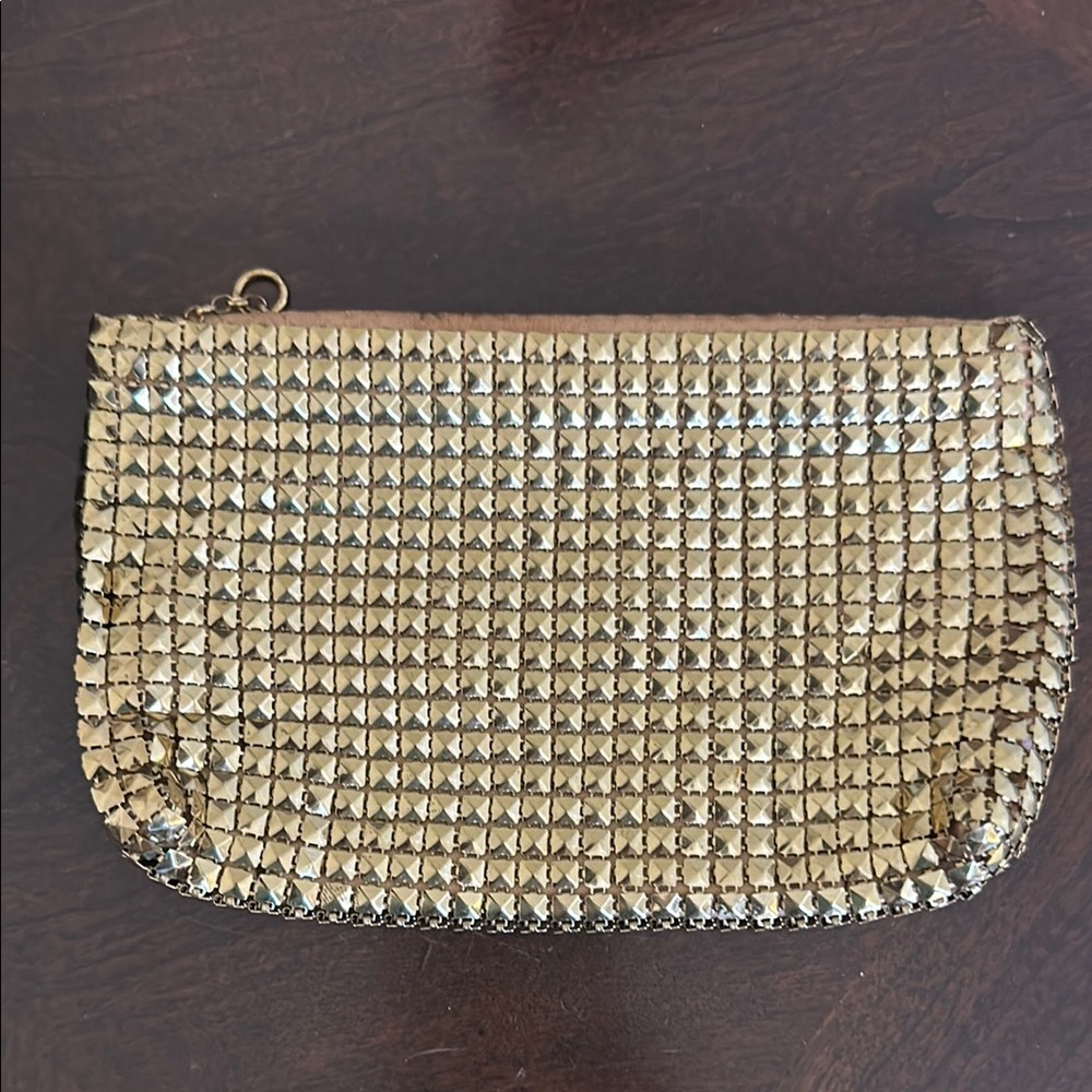 Very small Gold Studded Clutch
